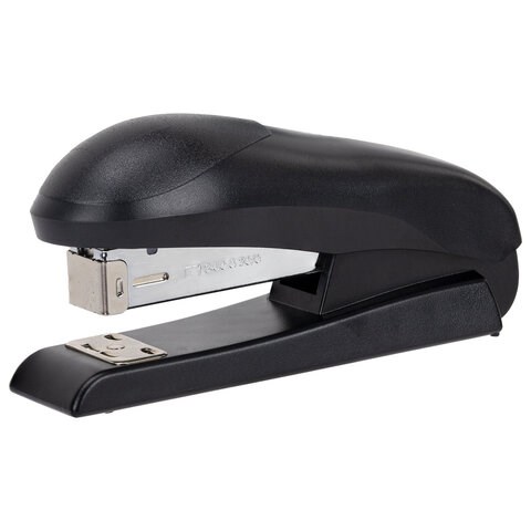 Степлер №24/6, №26/6 BRAUBERG "UNIVERSAL+", до 30 листов, полнозагрузочный,на 150 скоб, черный, 272719 272719