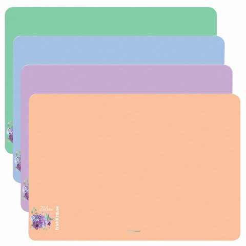 Коврик-подкладка настольный ERICH KRAUSE "Matt Pastel Bloom", A2 (660х440 мм), ассорти, 61241 238725