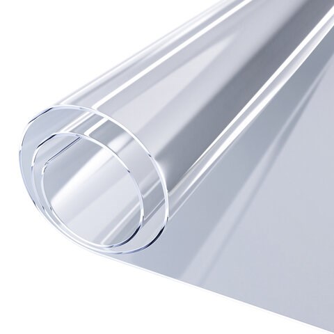 Коврик-подкладка, скатерть ПВХ прозрачная, гибкое/мягкое стекло, 100х60 см, 0,5 мм, DASWERK, 607874 607874