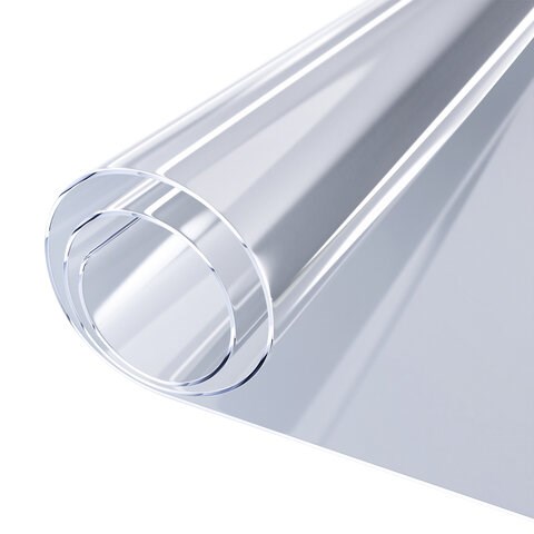 Коврик-подкладка, скатерть ПВХ прозрачная, гибкое/мягкое стекло, 120х75 см, 0,5 мм, DASWERK, 607876 607876