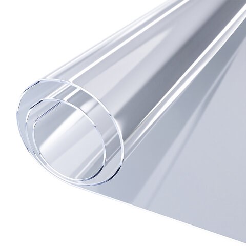 Коврик-подкладка, скатерть ПВХ прозрачная, гибкое/мягкое стекло, 140х60 см, 0,5 мм, DASWERK, 607880 607880