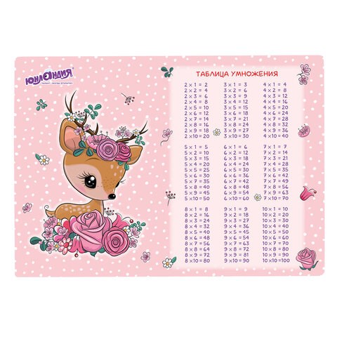 Настольное покрытие ЮНЛАНДИЯ, А3+, пластик, 46x33 см, "Fawn", 270395 270395