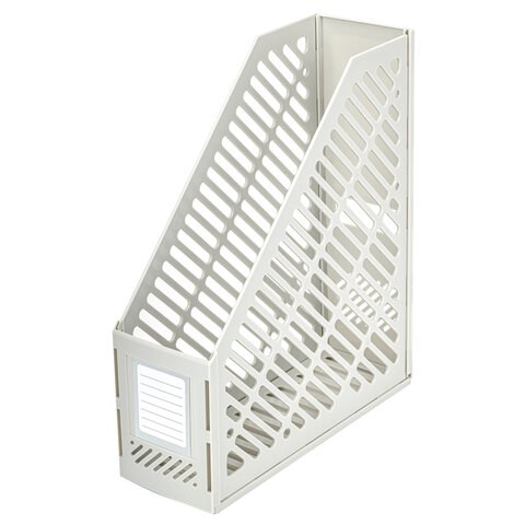 Лоток вертикальный для бумаг BRAUBERG "Office-Expert", 90 мм, сетчатый, сборный, серый, 238020 238020