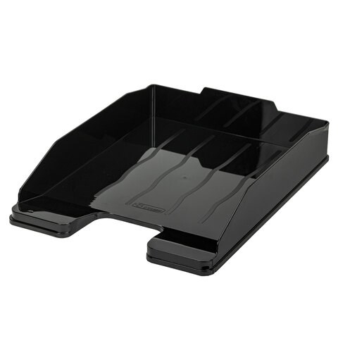 Лоток горизонтальный для бумаг "Эксперт-эконом", А4 (340х255х60 мм), полипропилен, черный, ЛТГ-30566 235672