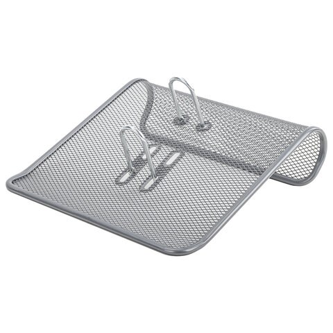 Подставка для календаря большая BRAUBERG "Germanium", металлическая, 57х200х200 мм, серебристая, 231973 231973