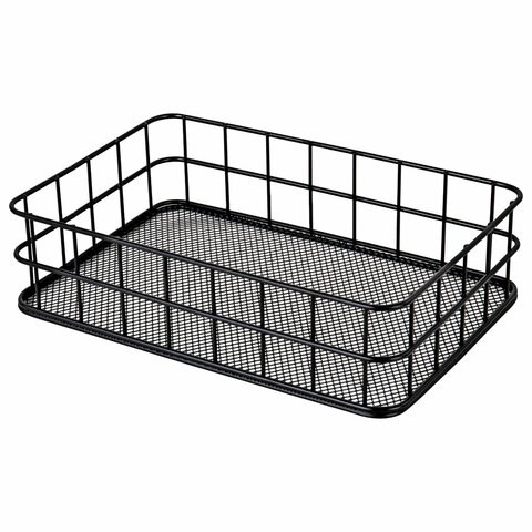 Органайзер корзинка для косметики и мелочей металлическая MONTE VITA, 242х162х63 мм, черный, 272482 272482