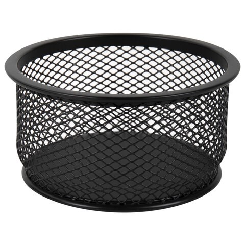 Подставка-органайзер BRAUBERG "Germanium", металлическая, круглое основание, 50х95 мм, черная, 223120 223120