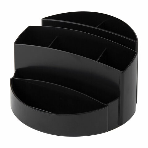 Подставка-органайзер BRAUBERG "Office", 133х133х80 мм, 8 отделений, черная, 237948 237948