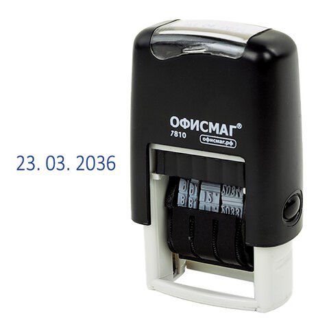 Датер-мини ОФИСМАГ, месяц цифрами, оттиск 22х4 мм, "Printer 7810 BANK", 271926 271926
