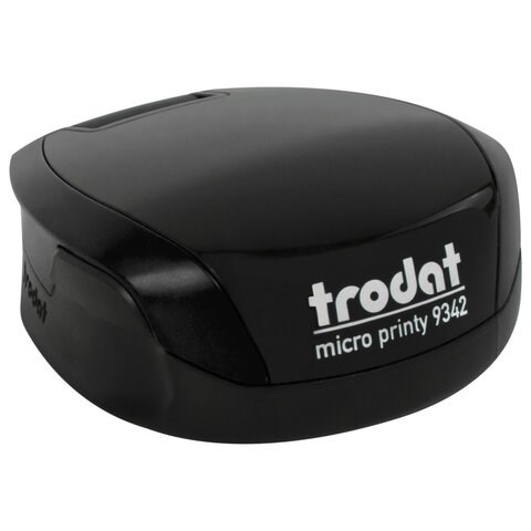 Оснастка для печатей КАРМАННАЯ, D=42 мм, синий, TRODAT 9342 MICRO P4, корпус черный, подушка, 163186 238373