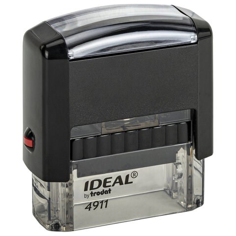 Оснастка для штампа, размер оттиска 38х14 мм синий, TRODAT IDEAL 4911 P2, подушка в комплекте, 125417 236842