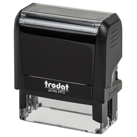 Оснастка для штампа, размер оттиска 58х22 мм, синий, TRODAT 4913 P4, подушка в комплекте, 52887 235557