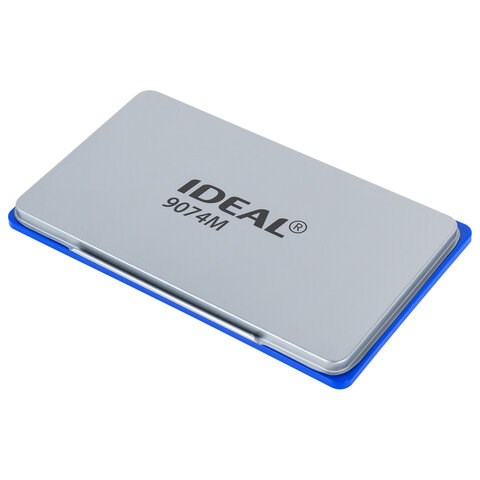 Штемпельная подушка TRODAT IDEAL, 160х90 мм, металлический корпус, синяя, 9074Мс, 153127 229577