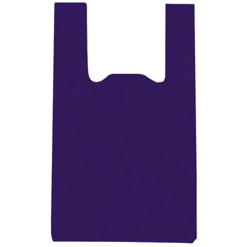 Пакет "майка" КОМПЛЕКТ 100 штук, 25+13х44, ПНД фиолетовый, 13 мкм, LAIMA, 700795 700795