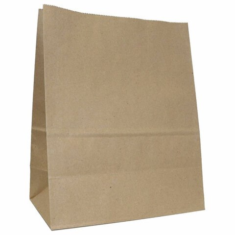 Крафт-пакет бумажный 26х15х35 см, плотность 90 г/м2 609761