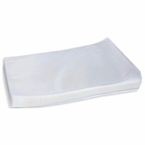 Пакеты вакуумные для продуктов (пром. вакууматоры) 110x160, КОМПЛЕКТ 200 шт., PA/PE эластичные, 607704 607704