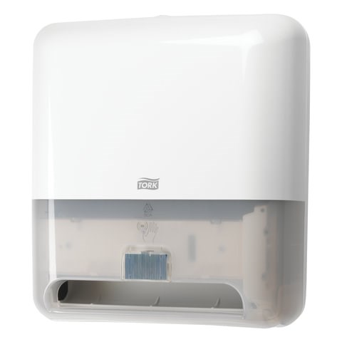 Диспенсер для полотенец СЕНСОРНЫЙ TORK (Система H1) Matic, в рулонах, (батарея R20) белый, 551100 601658