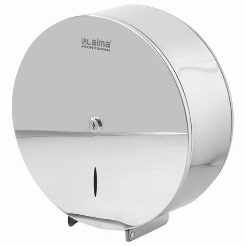 Диспенсер для туалетной бумаги LAIMA PROFESSIONAL INOX, (Система T1) БОЛЬШОЙ, нержавеющая сталь, зеркальный, 605701 605701