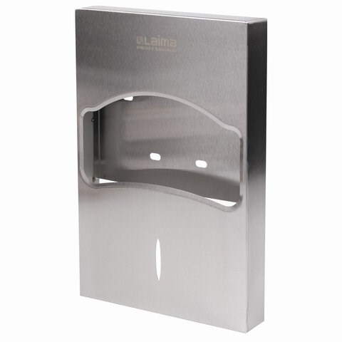 Диспенсер для покрытий на унитаз LAIMA PROFESSIONAL INOX, 1/4 сложения, нержавеющая сталь, матовый, 605704 605704