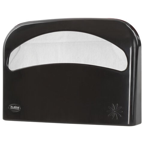 Диспенсер для покрытий на унитаз LAIMA PROFESSIONAL ORIGINAL (V1), 1/2 сложения, черный, 605786 605786