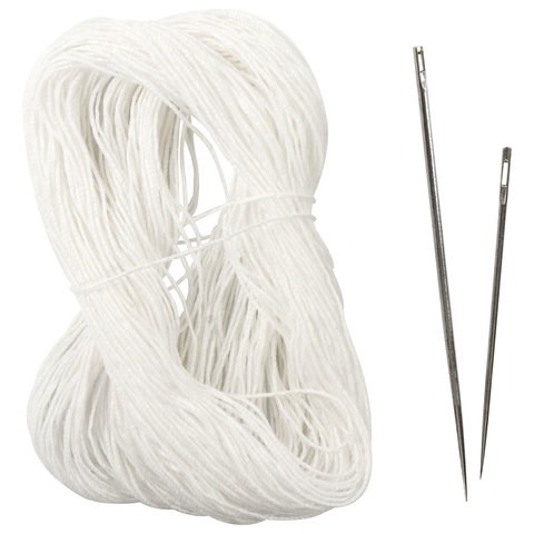 Набор для прошивки документов (игла 80 мм, игла 58 мм, нить 30 м), в блистере, STAFF, 602465 602465