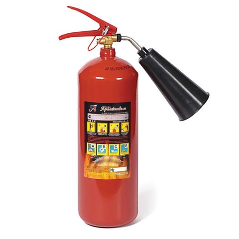 Огнетушитель углекислотный ОУ-2, ВСЕ, закачной, в индивидуальном коробе, ЯРПОЖ, 41 610913