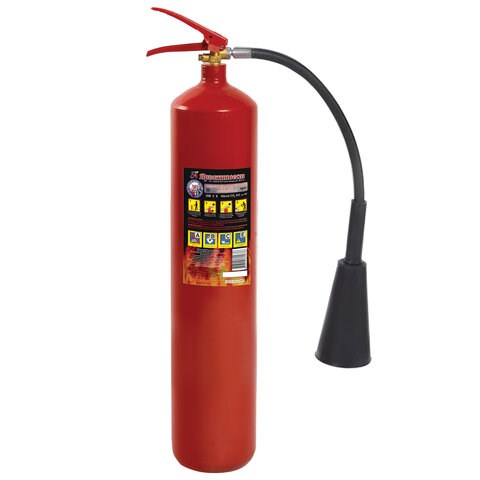 Огнетушитель углекислотный ОУ-5, ВСЕ, закачной, в индивидуальном коробе, ЯРПОЖ, 52 610915