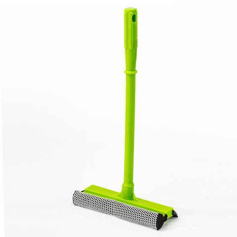 Окномойка ЛЮБАША, пластиковая ручка 40 см, рабочая часть 20 см (стяжка, губка, ручка), 603614 603614