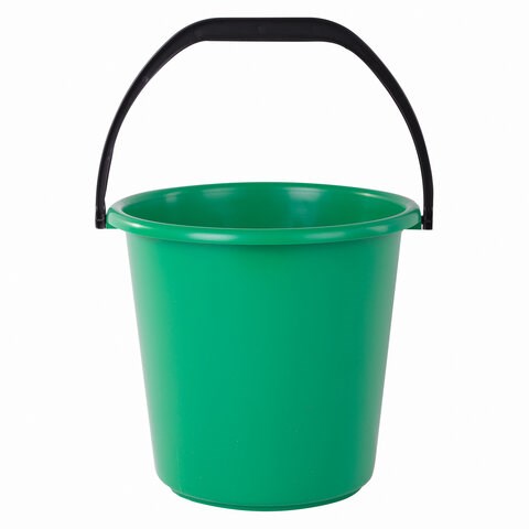 Ведро 10 л, без крышки, пластиковое, хозяйственное, УСИЛЕННОЕ, цвет ассорти, мерная шкала, LAIMA, 603895 603895