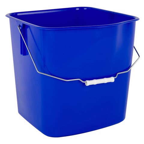 Ведро УНИВЕРСАЛЬНОЕ 25 л, СИНЕЕ, подходит для уборочных тележек, уборки, хранения, пластик, 609756, 25EC/6 609756