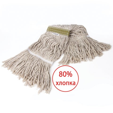 Насадка МОП Кентукки для швабры, хлопок/полиэстер, длина ворса 37 см, вес 400 г, LAIMA PROFESSIONAL, 601512 601512