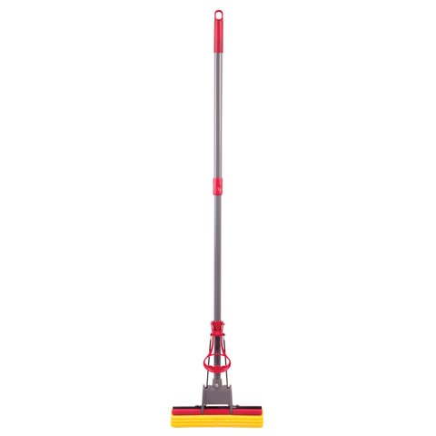 Швабра самоотжимная, роликовый отжим, насадка PVA 27 см, телескопический черенок 70-125 см, LAIMA, 603596 603596