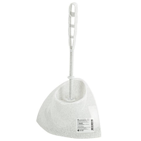 Ерш для унитаза с подставкой, угловой, "Блеск", белый мрамор, IDEA, М 5012 601319