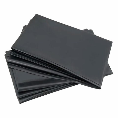 Мешки для мусора 160 л, черные, в пачке 20 шт., ПВД, 65 мкм, 90х120 см, ОСОБО ПРОЧНЫЕ, КБ "ПРОФИ" 609338