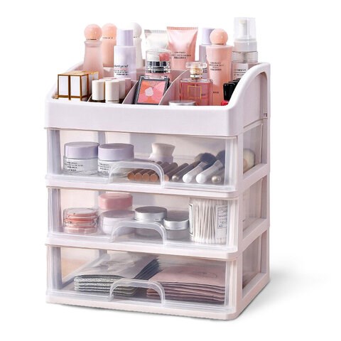Органайзер для хранения косметики, канцтоваров, мелочей ТРИ УРОВНЯ, 26,6х17*23,5 см, DASWERK, 608477 608477