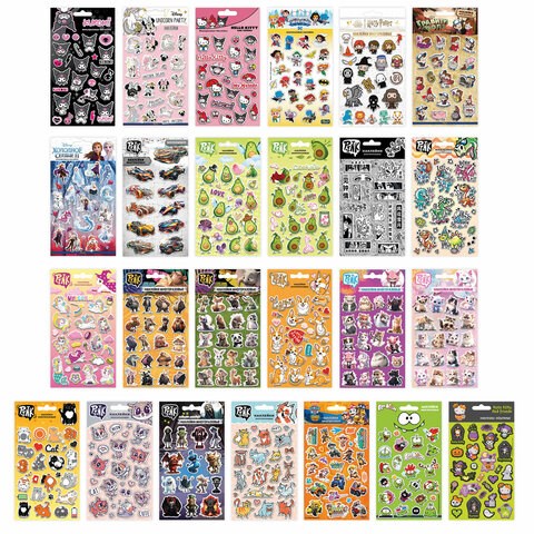 Наклейки объемные АССОРТИ, 11х20 см, PY 665239