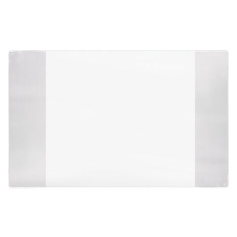 Обложка ПВХ для тетрадей и дневников, ПЛОТНАЯ, 100 мкм, 210х350 мм, прозрачная, ПИФАГОР, 227479 227479