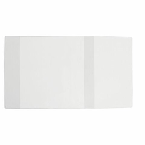 Обложка ПВХ для учебников и тетрадей А4, контурных карт, атласов БОЛЬШОГО ФОРМАТА, ПЛОТНАЯ, 100 мкм, 295х560 мм, прозрачная, ПИФАГОР, 229336 229336