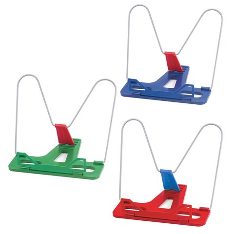 Подставка для книг и учебников ПИФАГОР ЭКОНОМ, пластик / металл, ассорти, в пакете, 236658 236658