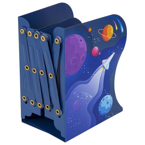 Подставка-держатель для книг и учебников BRAUBERG KIDS "Adventure" раздвижная, металлическая, 238065 238065