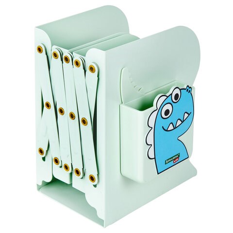 Подставка-держатель для книг и учебников BRAUBERG KIDS "Dino",органайзер, раздвижная, металл, 238067 238067