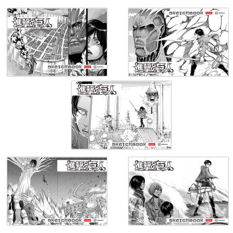 Альбом для рисования А4, 30 листов, скоба, обложка картон, HATBER, 205х290мм, "Атака Титанов_Манга", 084589, 30А4В 115999