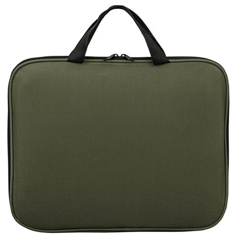 Папка на молнии с ручками STAFF EVERYDAY, А4, полиэстер, хаки, 270737 270737