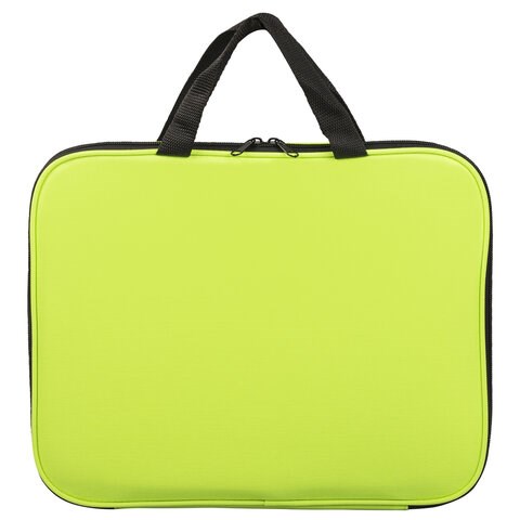 Папка на молнии с ручками STAFF EVERYDAY, А4, полиэстер, ярко-желтая, 270736 270736