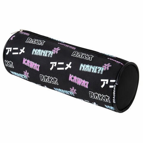 Пенал-косметичка BRAUBERG, Anime, черный, 20х7х7 см, 272295 272295
