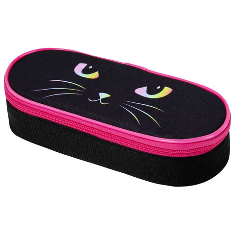 Пенал-футляр BRAUBERG, 1 отделение, органайзер, полиэстер, 22x9x5 см, "Cat eye", 271585 271585