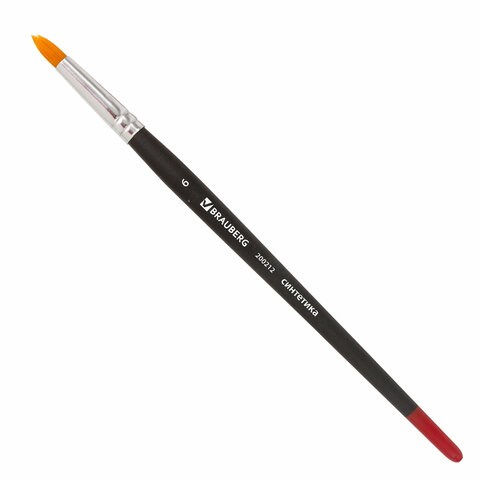 Кисть BRAUBERG, синтетика, круглая, № 6, 200212 200212