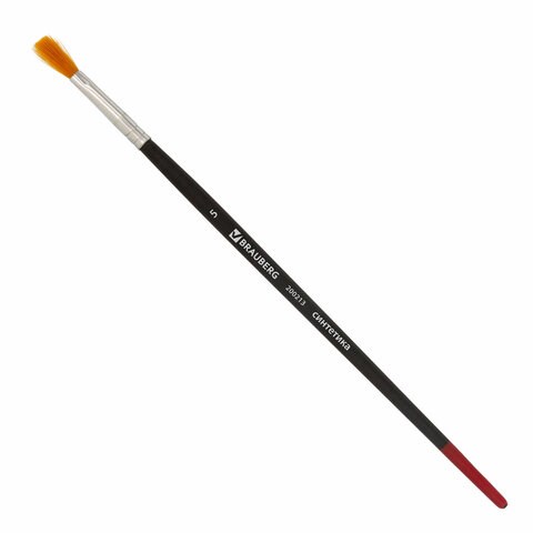 Кисть BRAUBERG, синтетика, плоская, № 5, 200213 200213