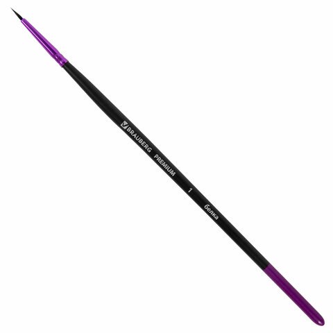 Кисть белка, круглая № 1, BRAUBERG PREMIUM, 200970 200970