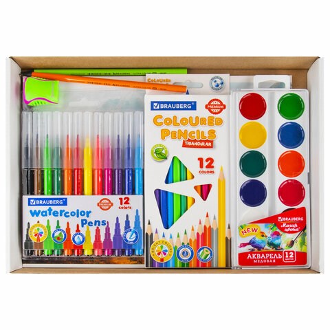 Набор для рисования и творчества "6 предметов плюс Альбом в Подарок!", BRAUBERG, 881006 881006